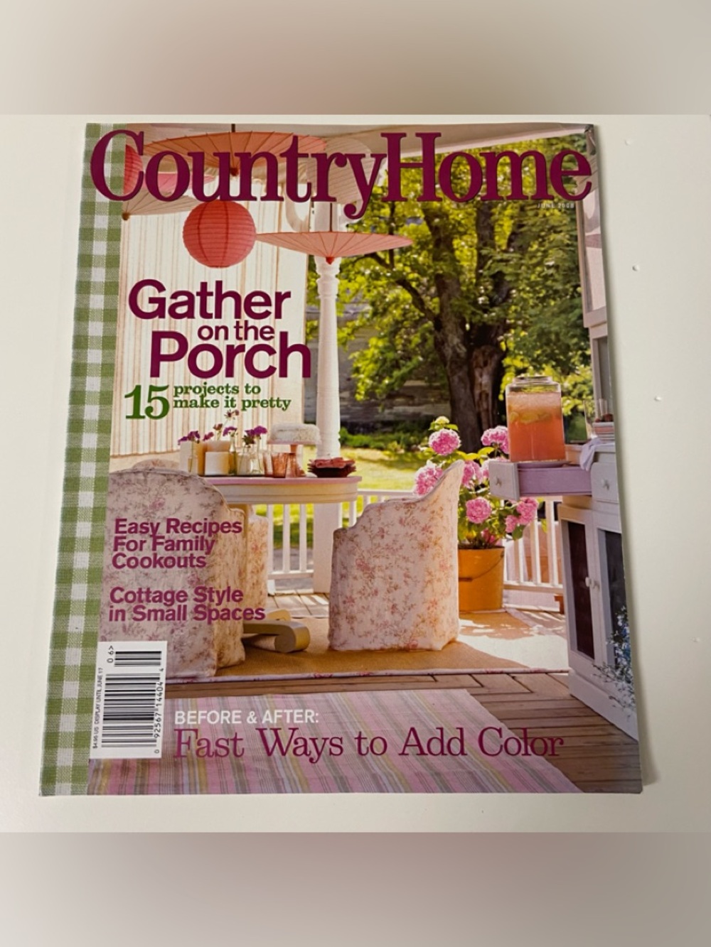 Country Home Magazine - Gather on the Porch Vintage 2008 Edition
